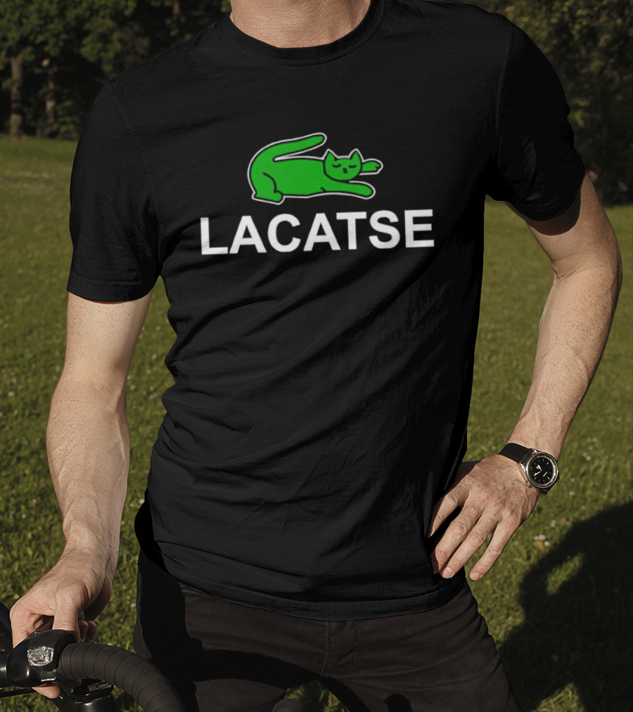 Lacatse Green Cat T-Shirt