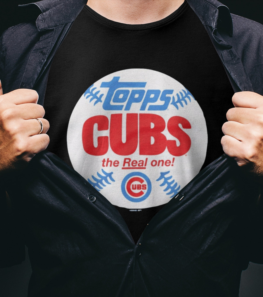 Topps Cubs The Real One Chicago Baseball T-Shirt