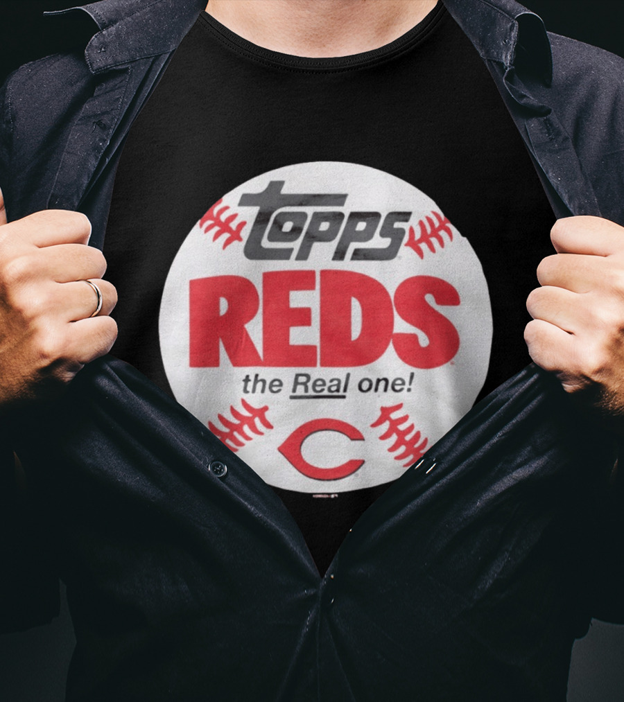 Topps Baseball Reds The Real One Cincinnati T-Shirt