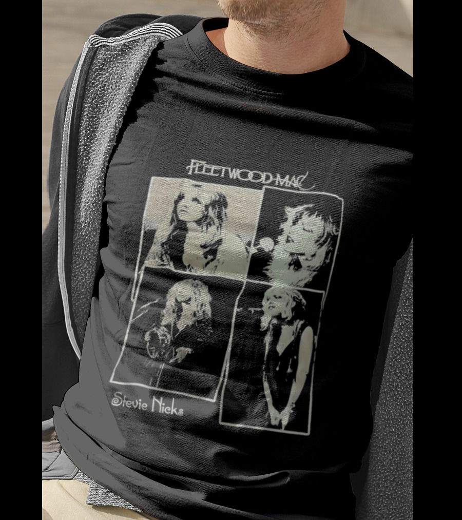 Fleetwood Mac Stevie Nicks Vintage Collage T-Shirt