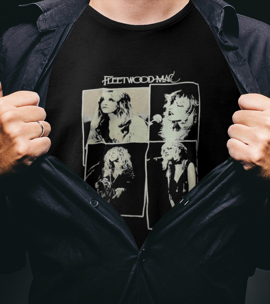 Fleetwood Mac Stevie Nicks Vintage Collage T-Shirt