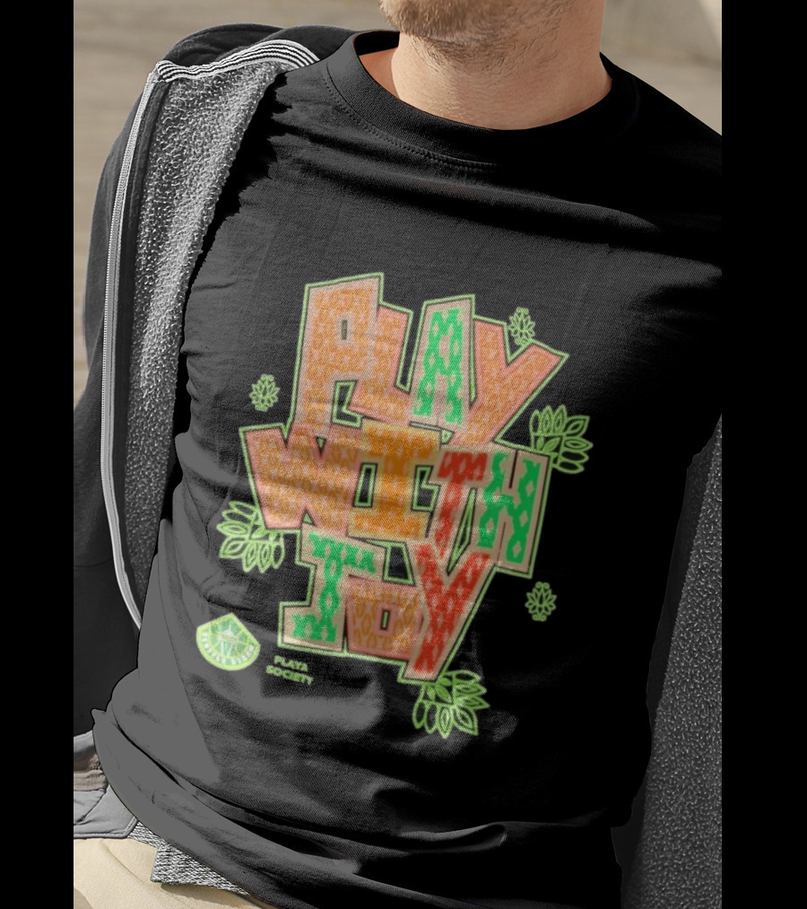 Playa Society Play With Joy WNBA Positive Energy Basketball T-Shirt