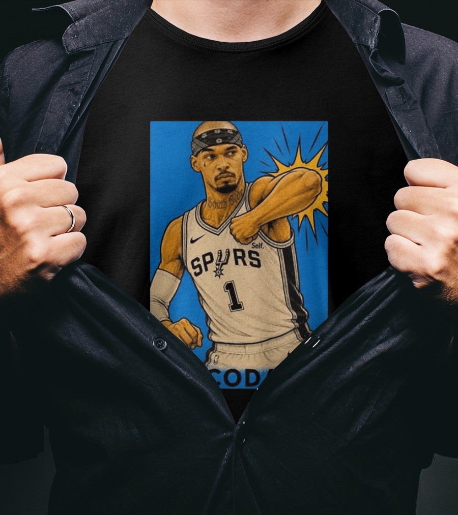 San Antonio Spurs El Codazo Victor Wembanyama Basketball Self T-Shirt