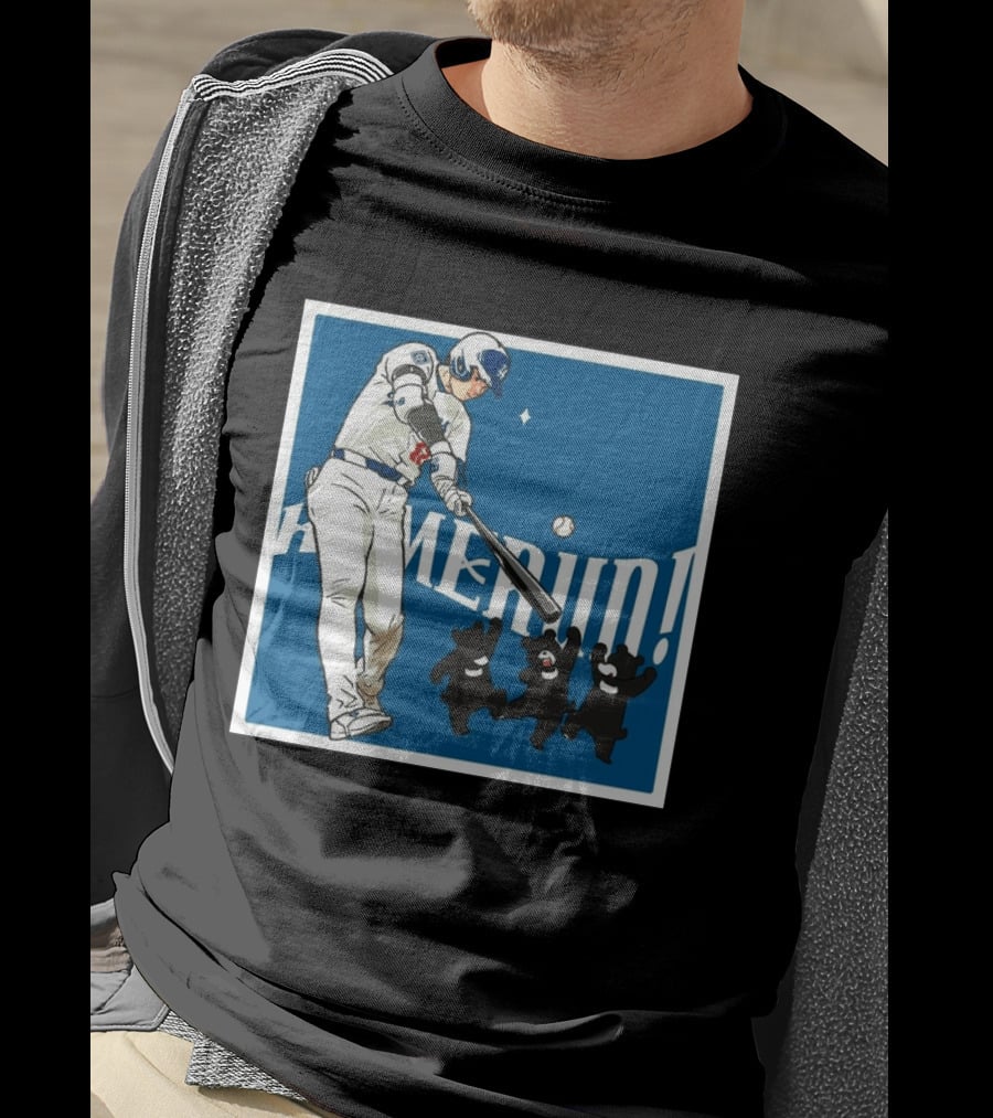 Shohei Ohtani Los Angeles Dodgers Home Run Anime Bears T-Shirt