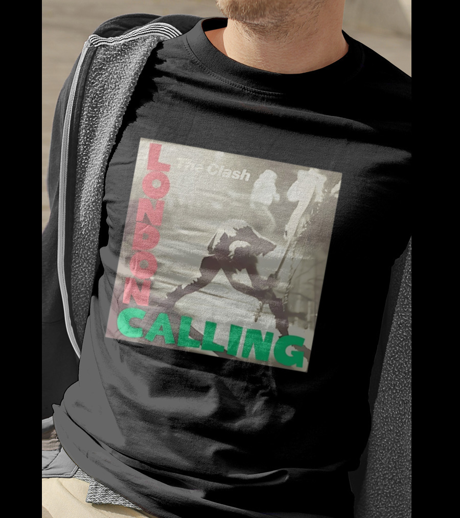 The Clash London Calling Punk Rock Album Cover Image T-Shirt