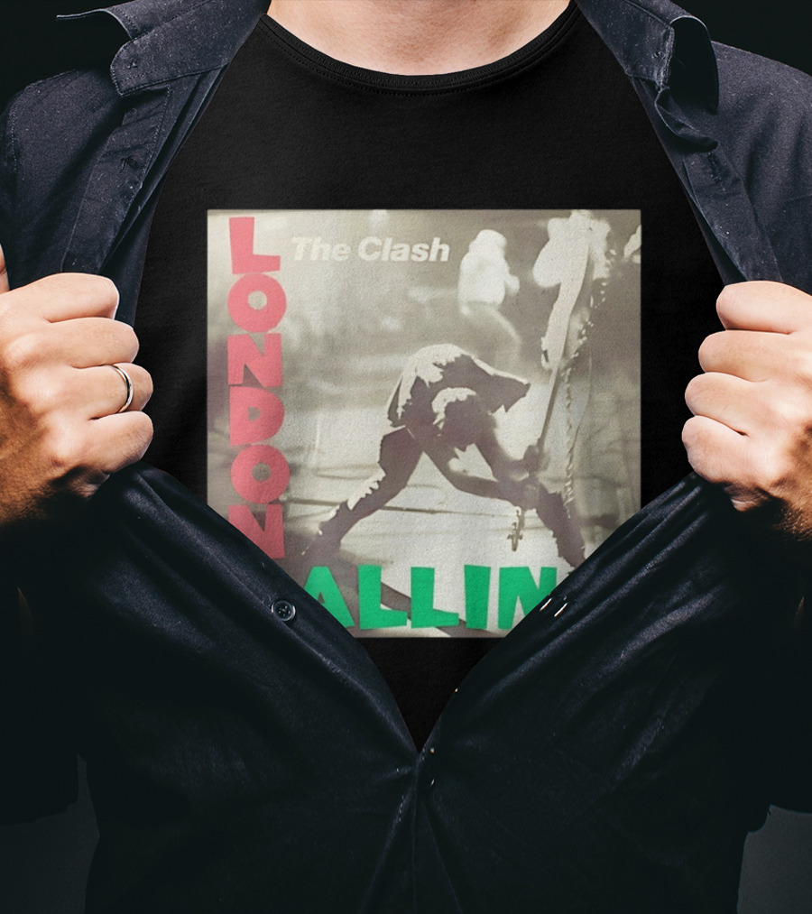 The Clash London Calling Punk Rock Album Cover Image T-Shirt