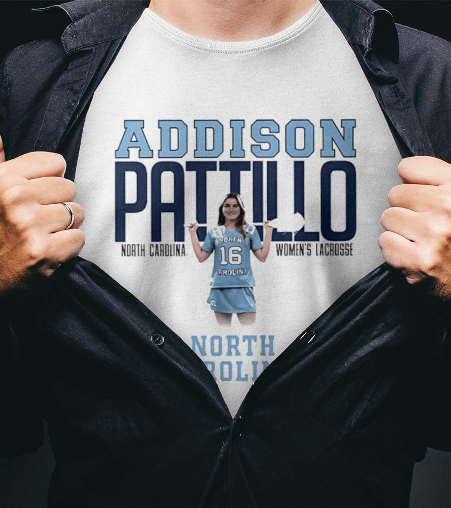 Addison Pattillo North Carolina Women's Lacrosse 16 Player T-Shirt