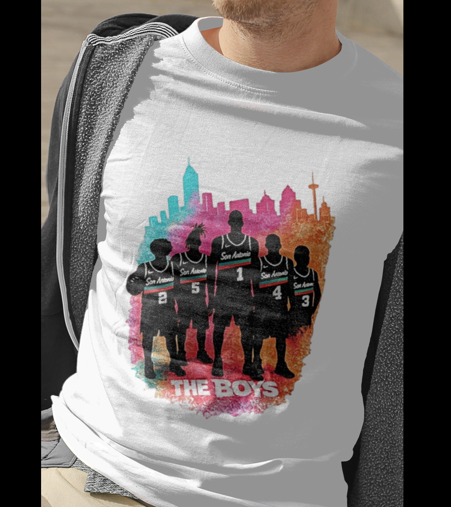 The Boys San Antonio Spurs Classic City Edition Basketball Player T-Shirt