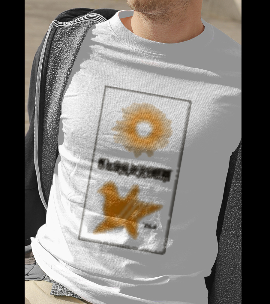 Closed Casket Activities Cloakroom Muff Starburst Bird Symbol Orange T-Shirt