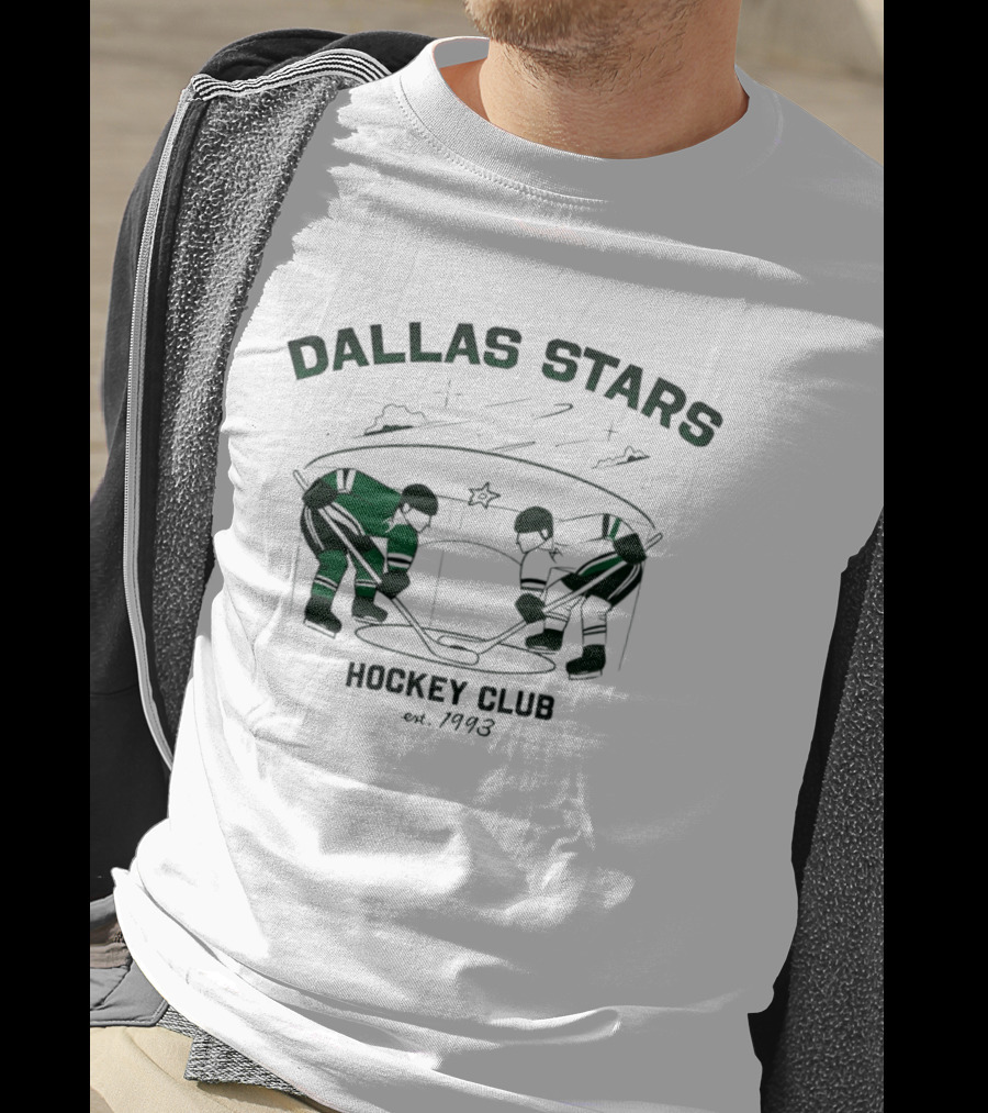 Dallas Stars Hockey Club Est 1993 Vintage Ice Battle Scene Classic Team Heritage T-Shirt