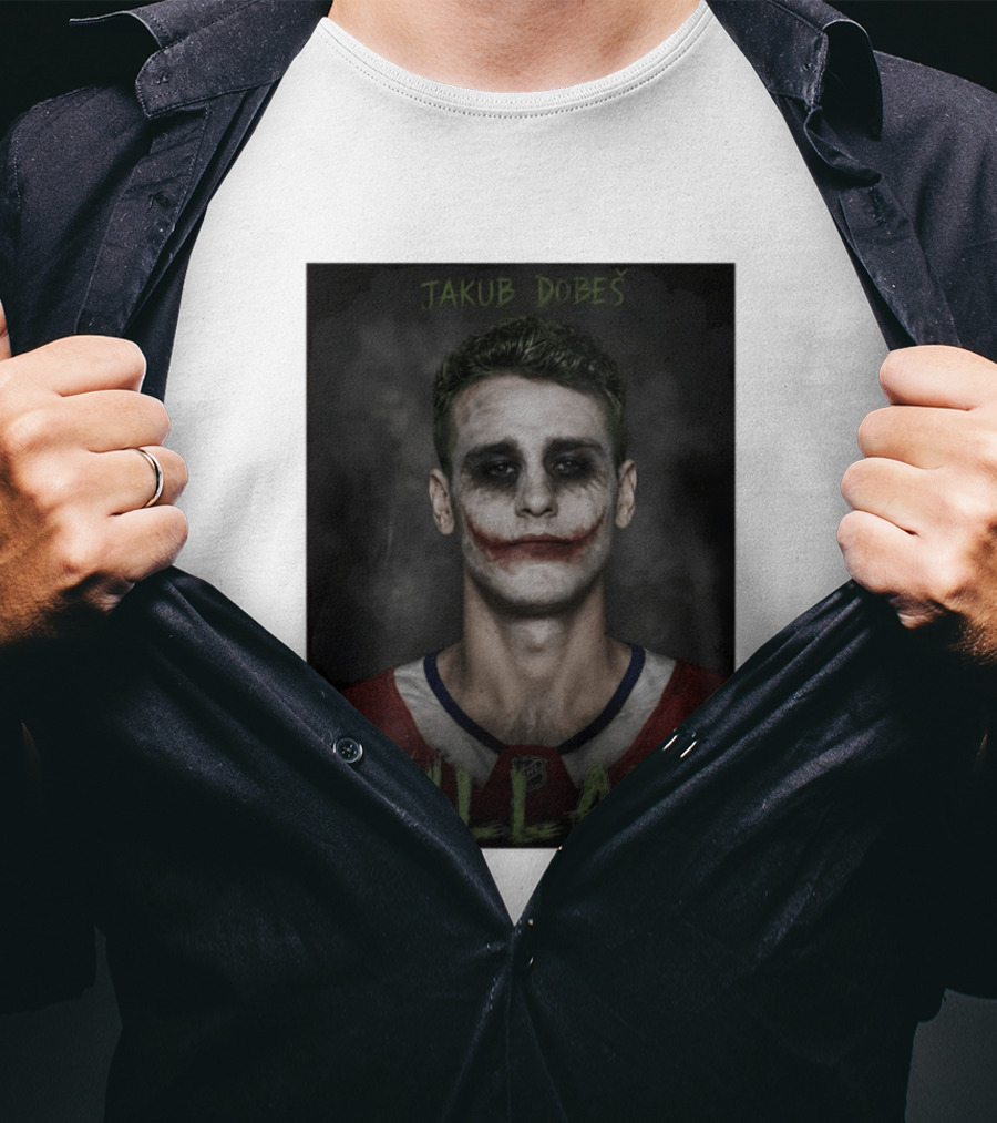Jakub Dobes Villain Joker Montreal Canadiens Hockey T-Shirt