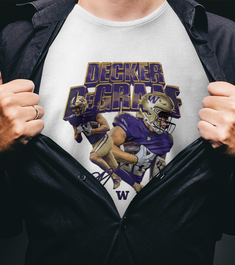 Decker DeGraaf Washington Huskies NCAA Football W T-Shirt