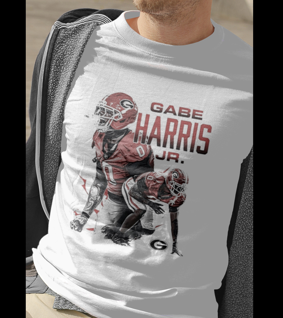 Gabe Harris Jr Georgia Bulldogs Football Player NCAA Team T-Shirt