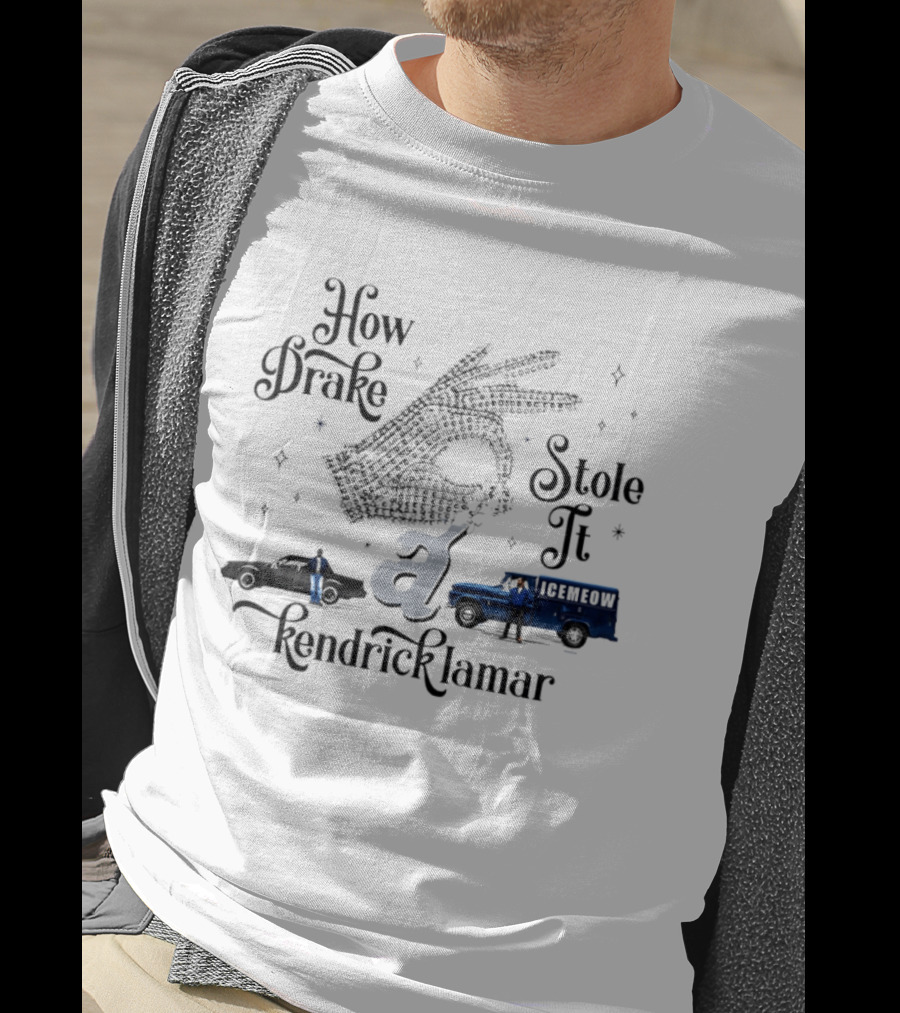 How Drake Stole It Kendrick Lamar Icemeow Bus T-Shirt