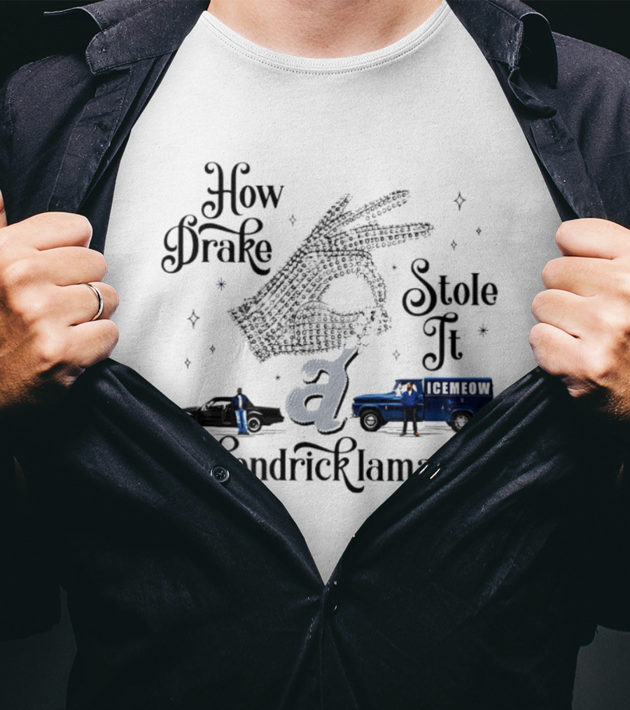 How Drake Stole It Kendrick Lamar Icemeow Bus T-Shirt