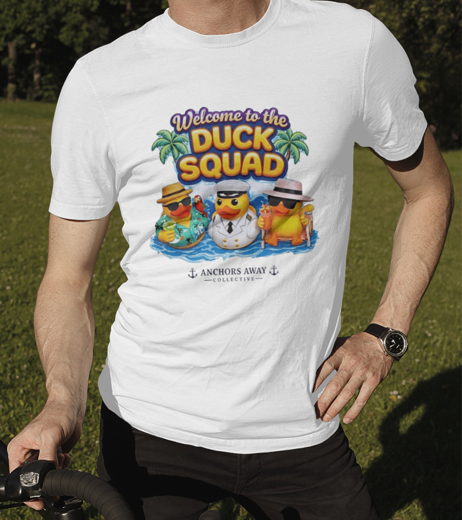 Welcome To The Duck Squad Anchors Away Collective Tropical Adventure T-Shirt