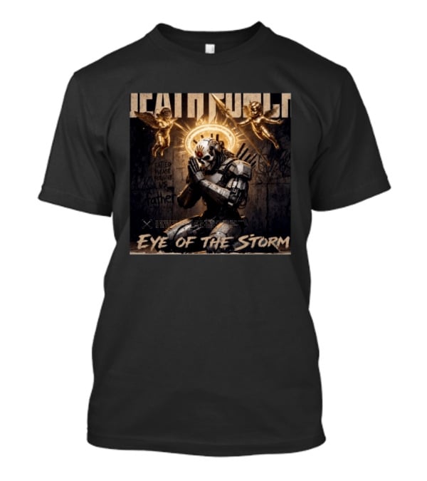 5 Finger Death Punch Eye Of The Storm 2026 Release May 15 Angel Robot Halo Motif T-Shirt
