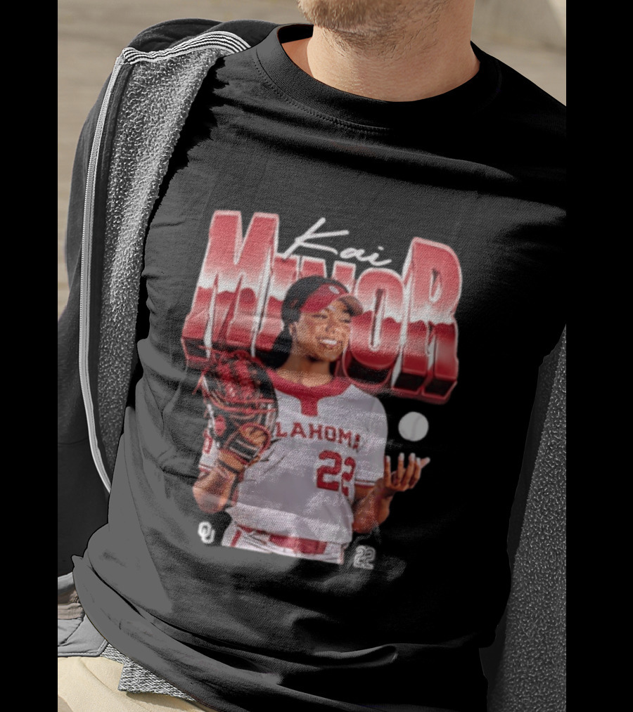 Kai Minor Oklahoma 22 Sooners Softball Player T-Shirt