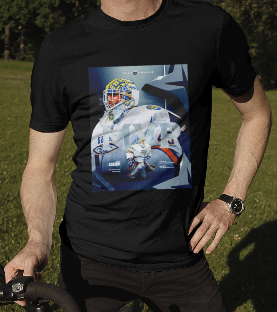 Brett Dobson Georgia Swarm MVP 2026 Awards Lacrosse Triumph T-Shirt