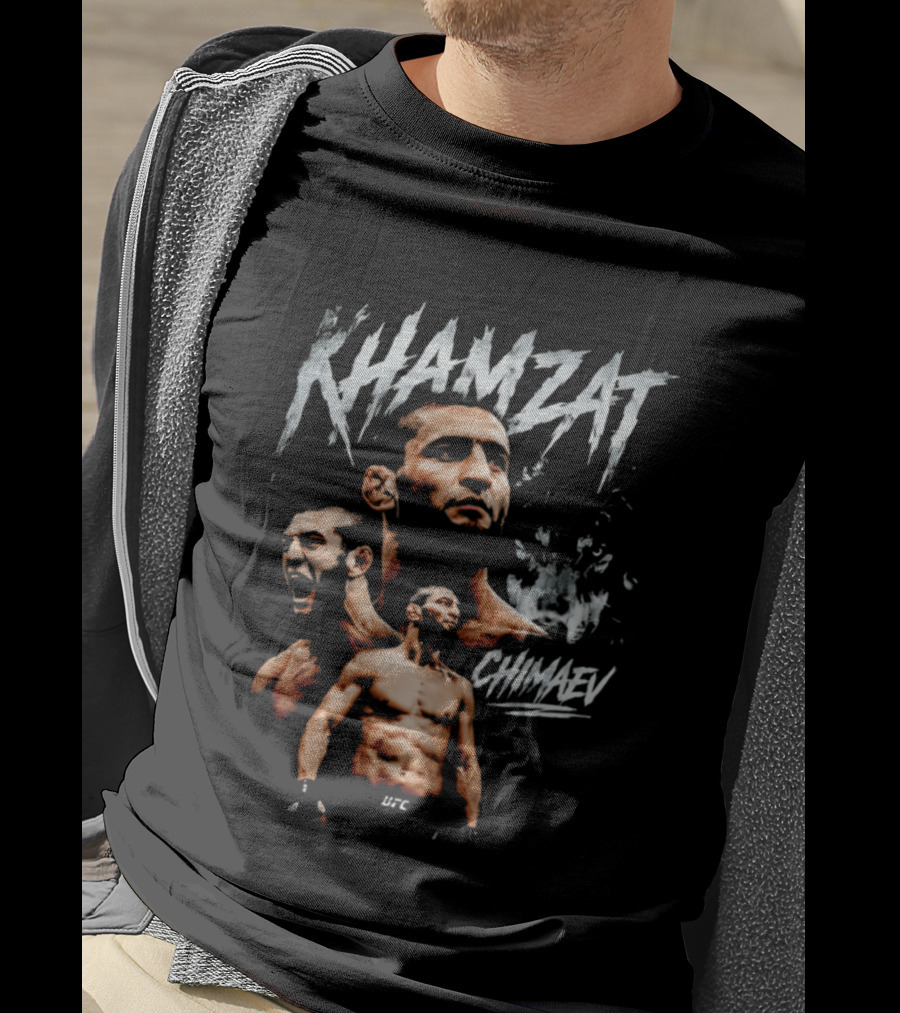 Khamzat Chimaev UFC MMA Fighter The Wolf T-Shirt