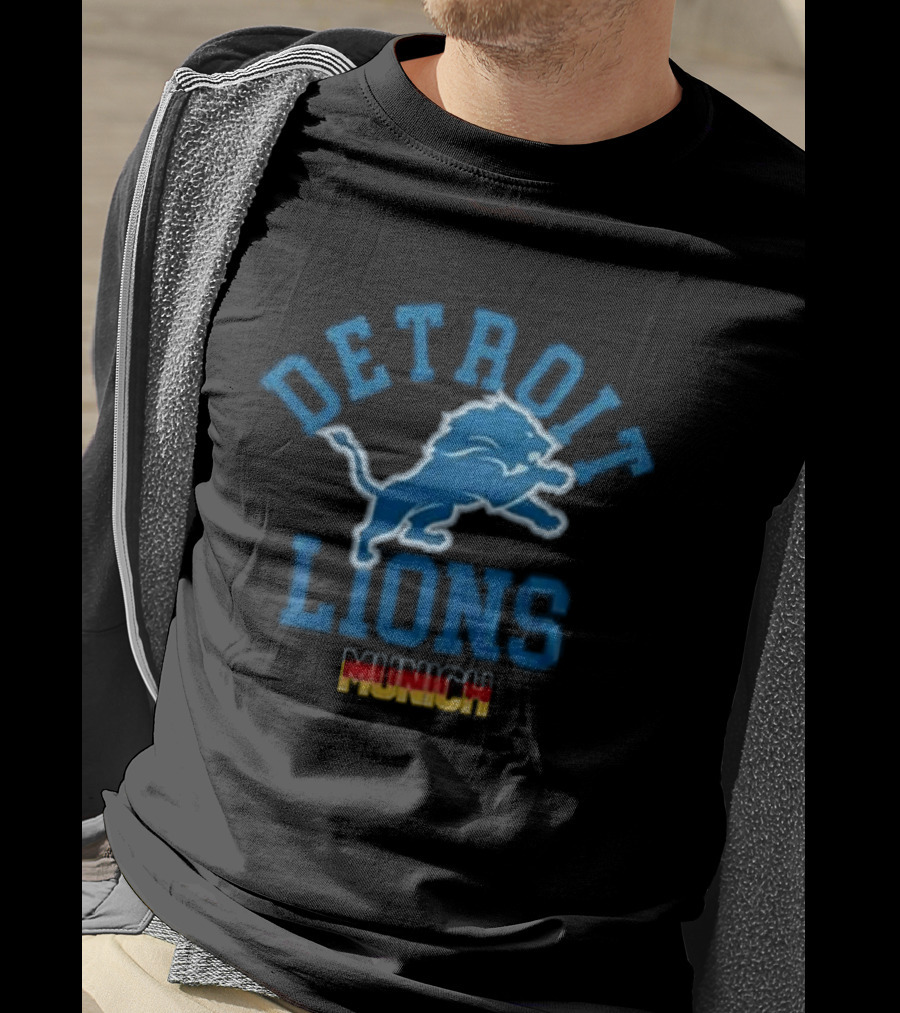 Detroit Lions Munich 2026 Game Football Event T-Shirt