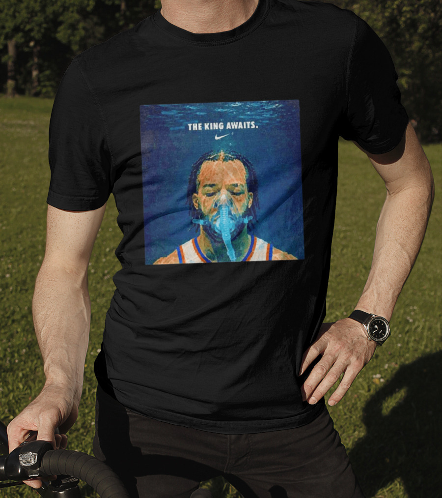 Jalen Brunson NY Knicks The King Awaits Nike T-Shirt