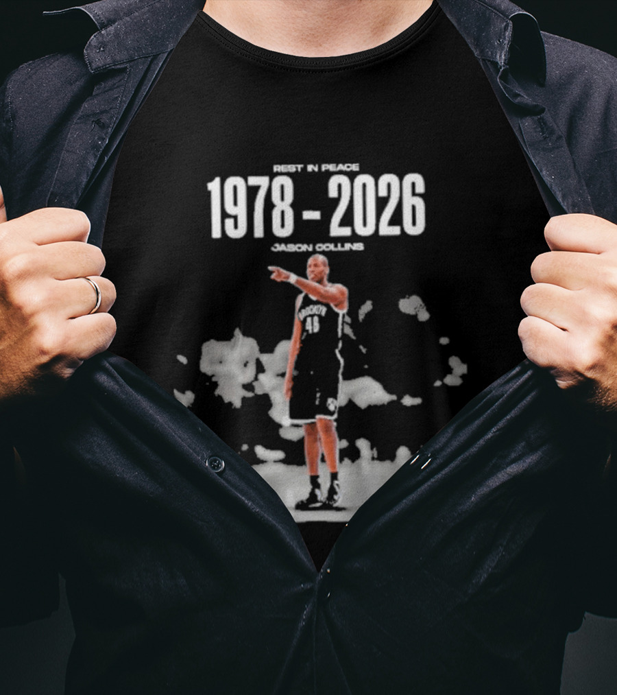 Rip In Power 1978 2026 Jason Collins Basketball Tribute Clutchpoints T-Shirt