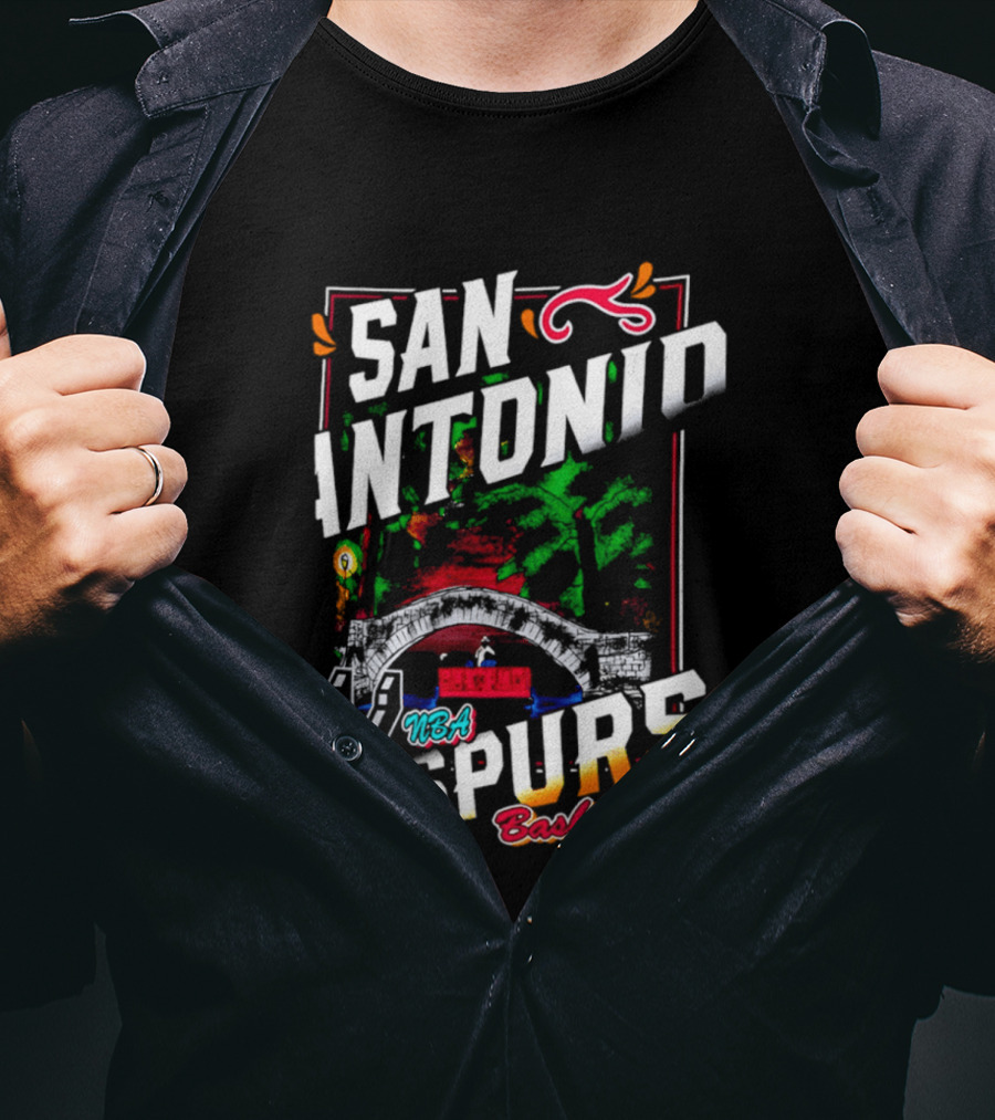 San Antonio Spurs NBA Basketball T-Shirt