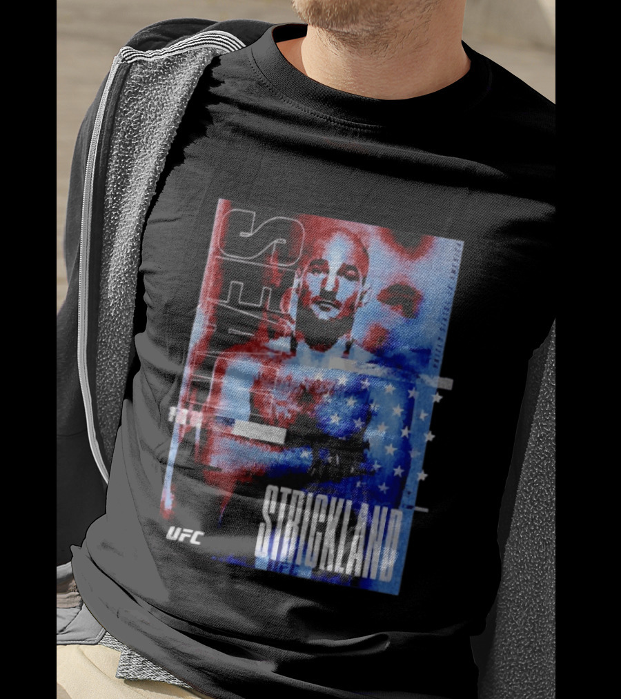 Sean Strickland UFC Fighter American Flag T-Shirt