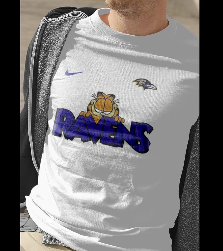 Baltimore Ravens Nike Garfield Crossover Ravens T-Shirt