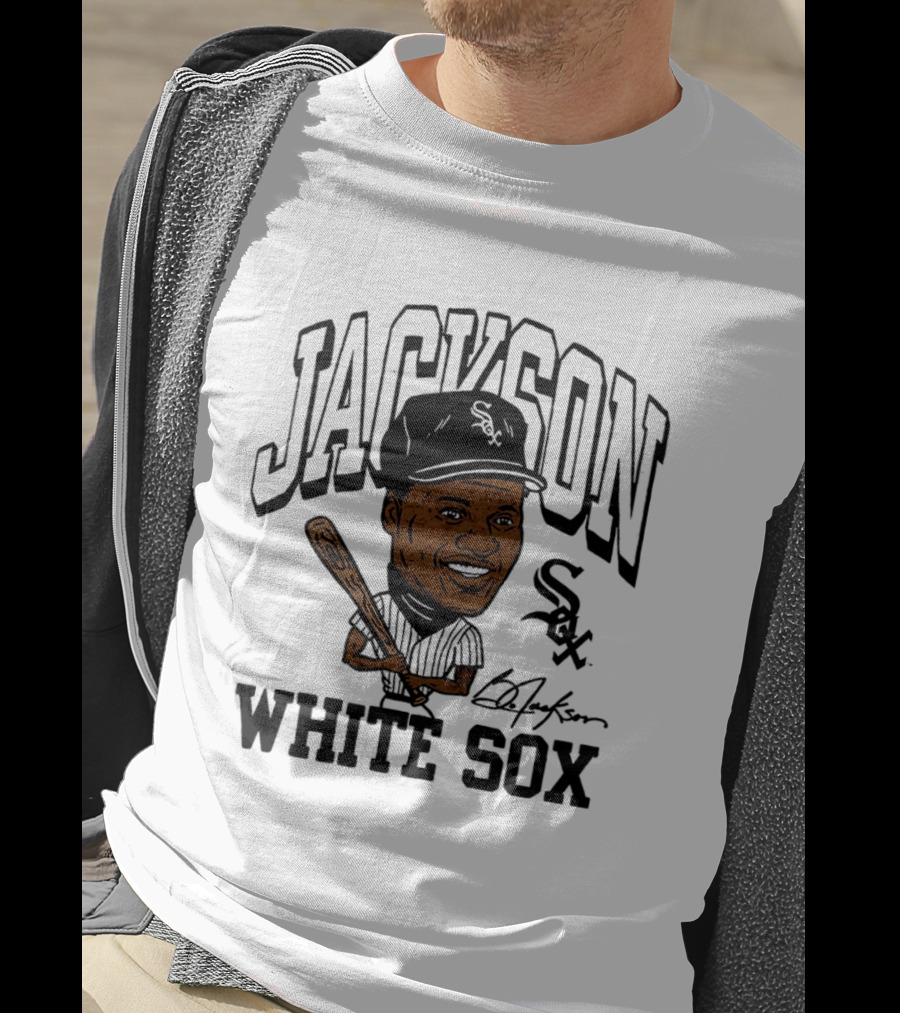 Jackson White Sox Bo Jackson Caricature Cooperstown Collection Baseball T-Shirt
