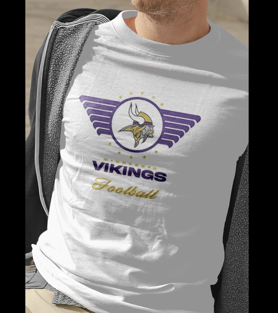 Minnesota Vikings Budweiser Lager Beer Football Fan Collaboration T-Shirt