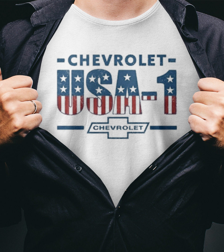 Chevrolet USA 1 American Flag Stars And Stripes T-Shirt