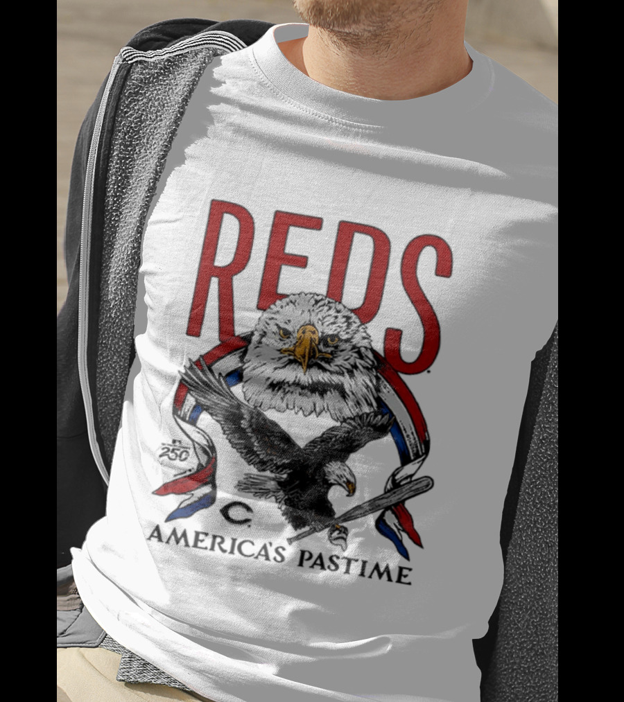 Cincinnati Reds Eagles 250th America's Pastime 2026 T-Shirt