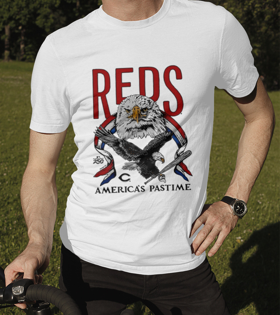 Cincinnati Reds Eagles 250th America's Pastime 2026 T-Shirt