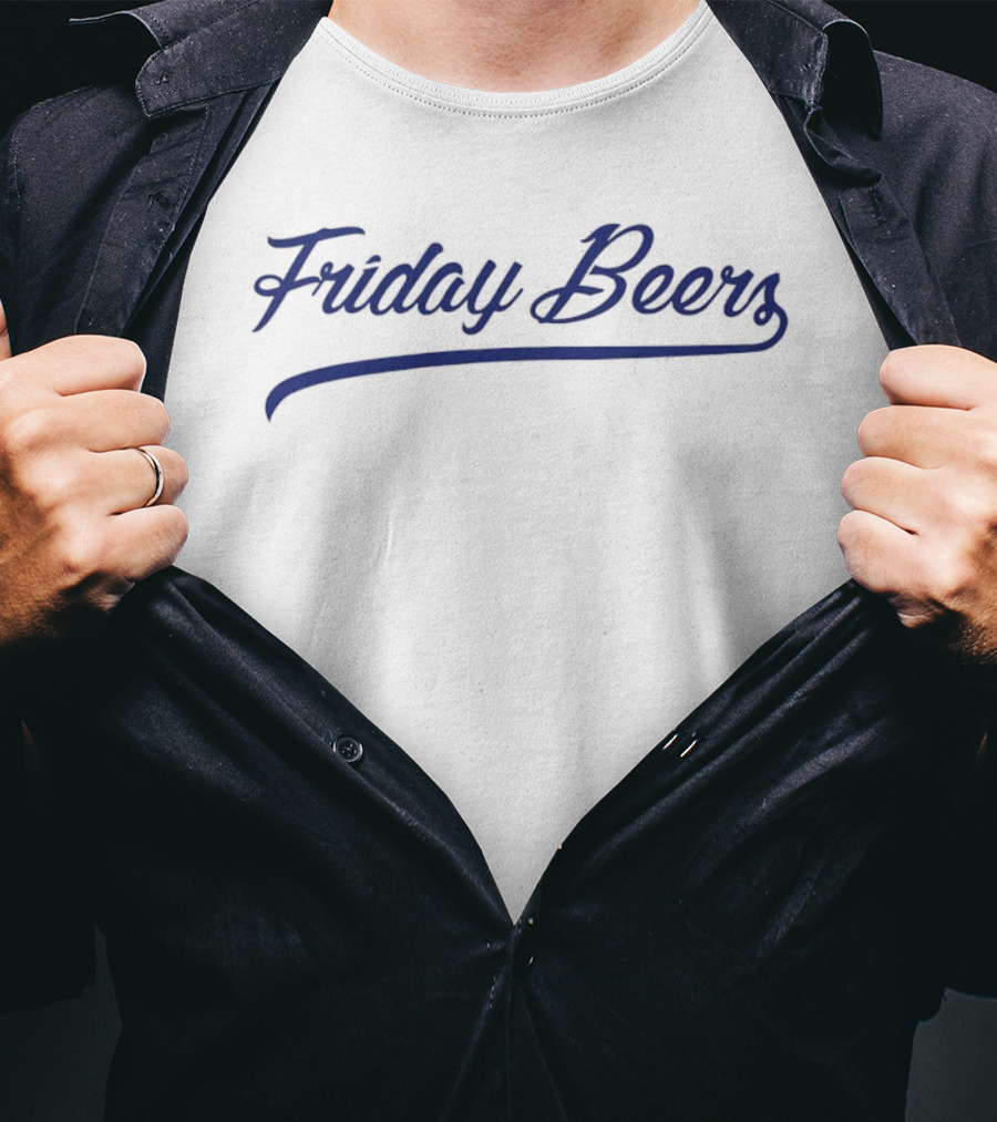 Friday Beers Lightweight Basic Casual Wear T-Shirt