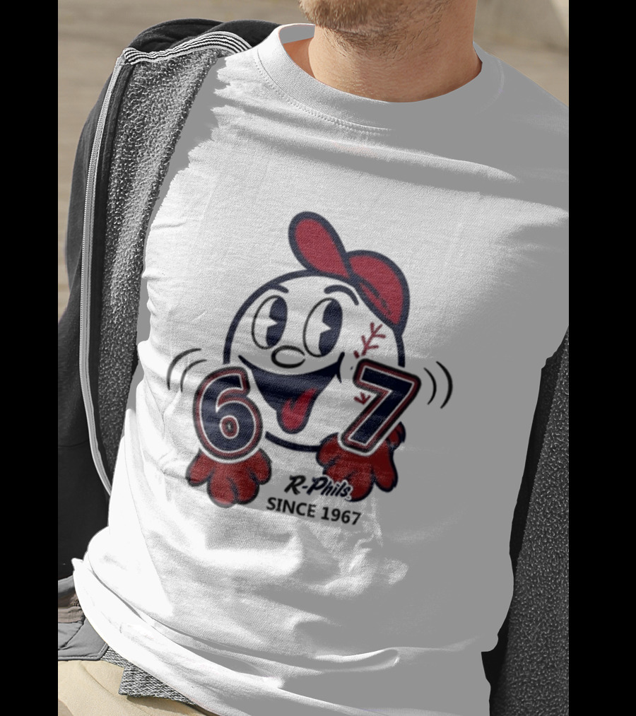 Reading Fightin Phils R Phils Character 67 Since 1967 T-Shirt