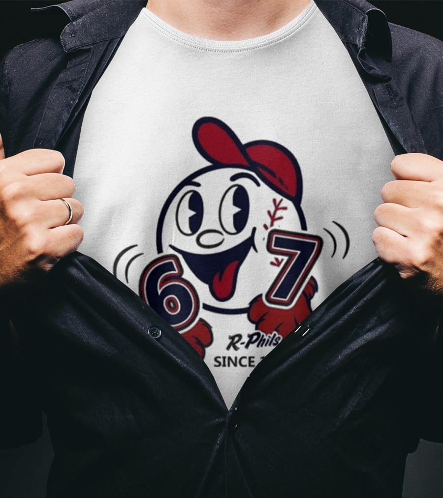 Reading Fightin Phils R Phils Character 67 Since 1967 T-Shirt