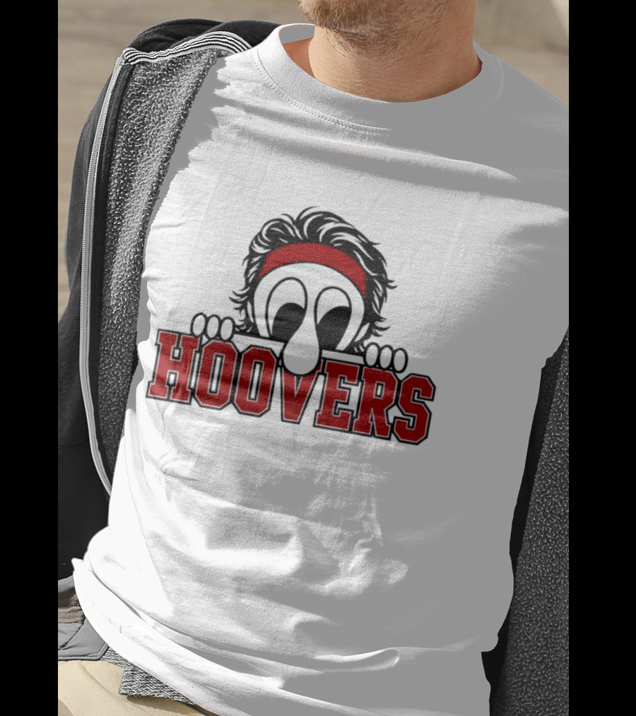 Hoovers Peeking Character With Red Headband T-Shirt