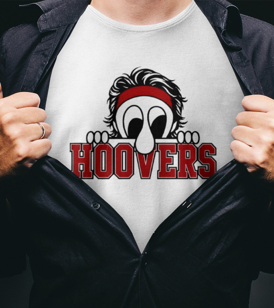 Hoovers Peeking Character With Red Headband T-Shirt