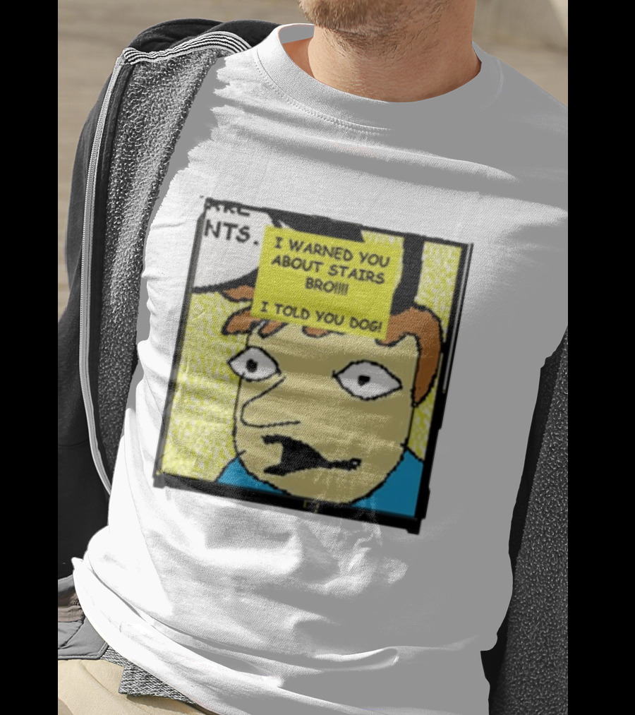 I Warned You About Stairs Bro I Told You Dog Meme Comic Panel T-Shirt