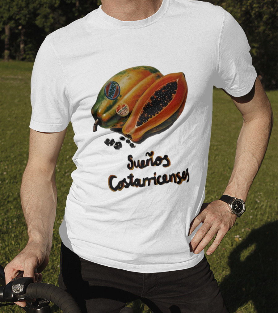Sueños Costarricenses Papaya Pura Vida Tropical Fruit Dreams Costa Rican T-Shirt