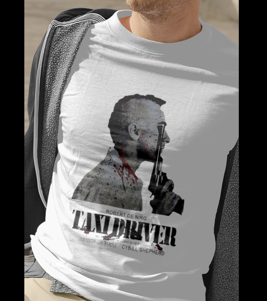 Taxi Driver Robert De Niro Travis Bickle Mohawk Gun Blood Splatter T-Shirt