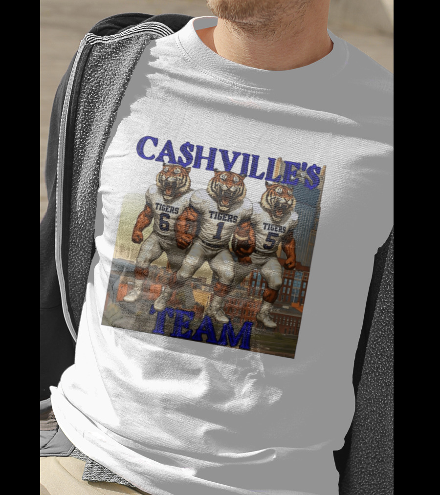 Cashville's Team Tennessee State Tigers Football Trio T-Shirt