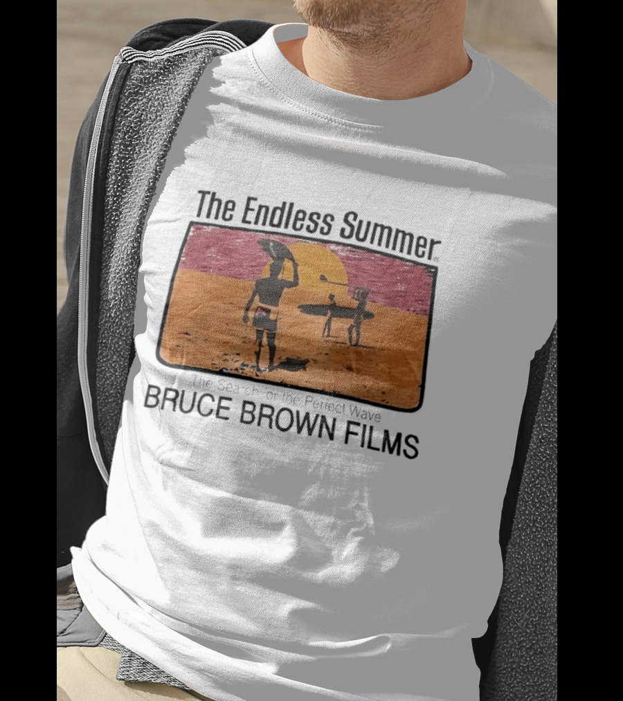 The Endless Summer The Search For The Perfect Wave Bruce Brown Films Surfers Sunset Scene T-Shirt