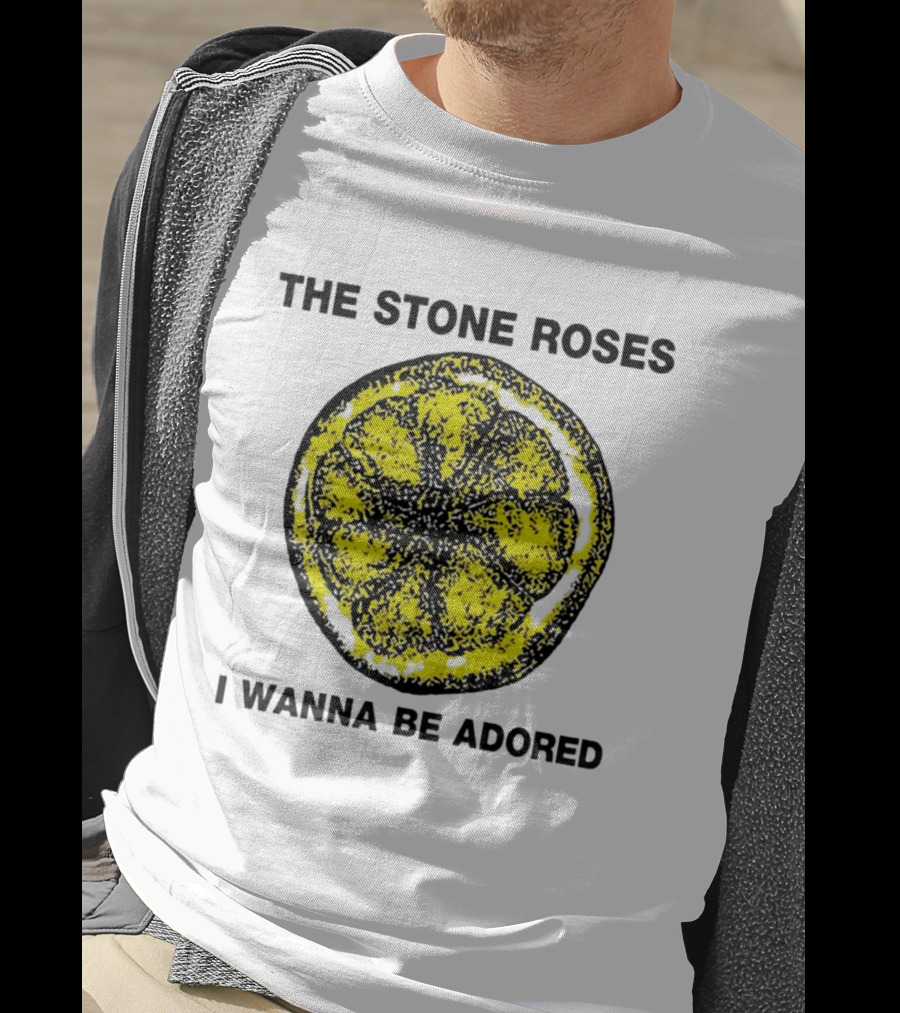 The Stone Roses I Wanna Be Adored Yellow Lemon T-Shirt