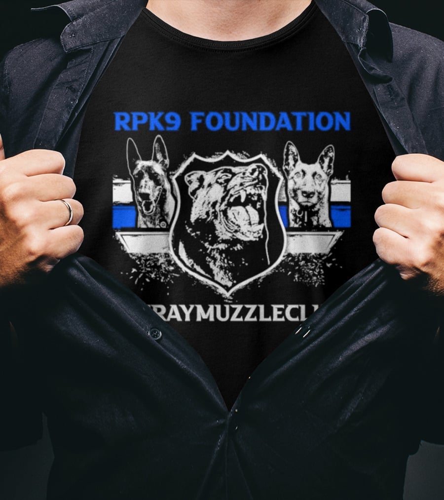 RPK9 Foundation Belgian Malinois Gray Muzzle Club T-Shirt