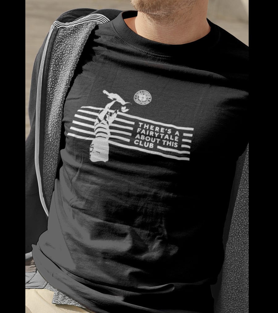 Celtic FC There's A Fairytale About This Club Iconic Hoops And Ball T-Shirt