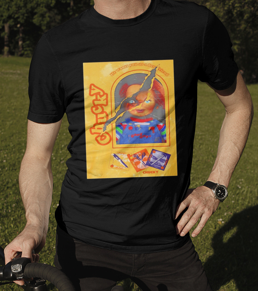 Chucky He Wants You As A Best Friend Good Guys Doll Box T-Shirt