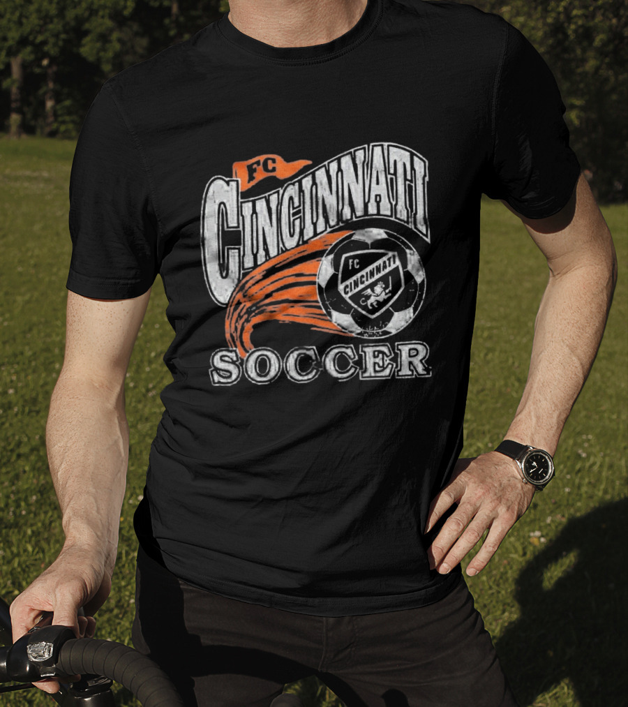 FC Cincinnati Soccer Emblem Ball Highlight T-Shirt